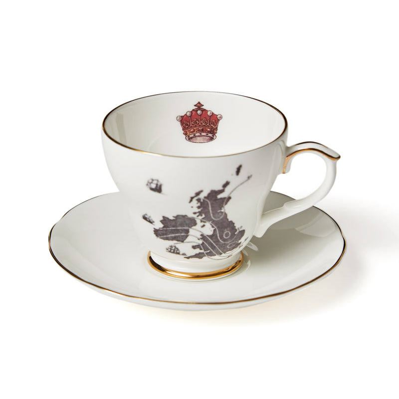 Map Teacup & Saucer