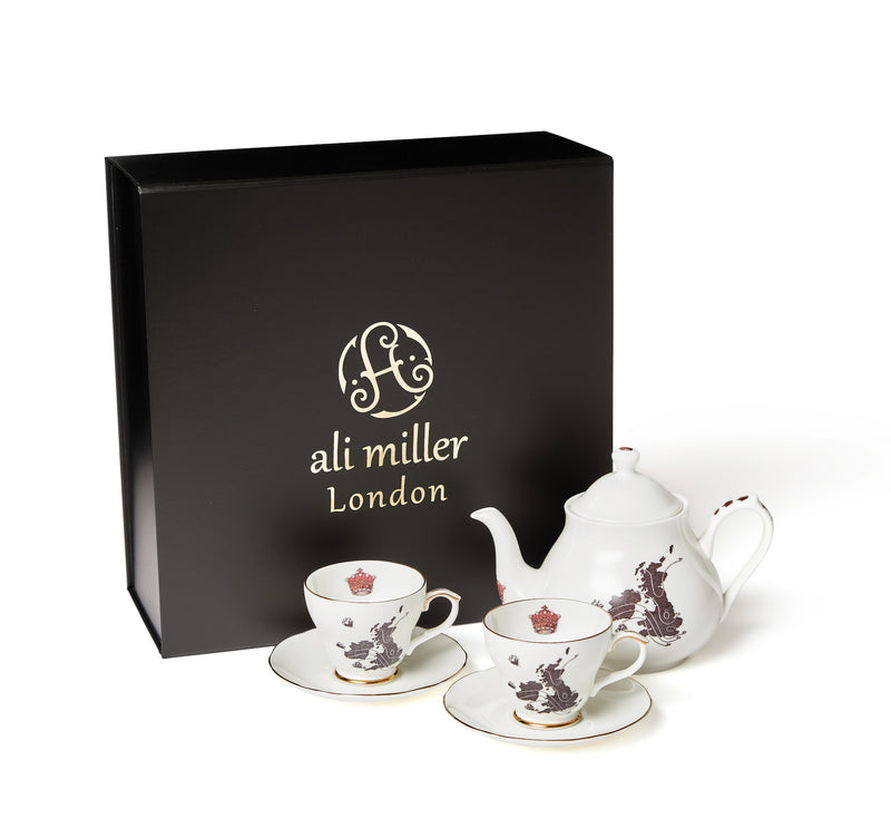 Map Tea for Two Gift Set